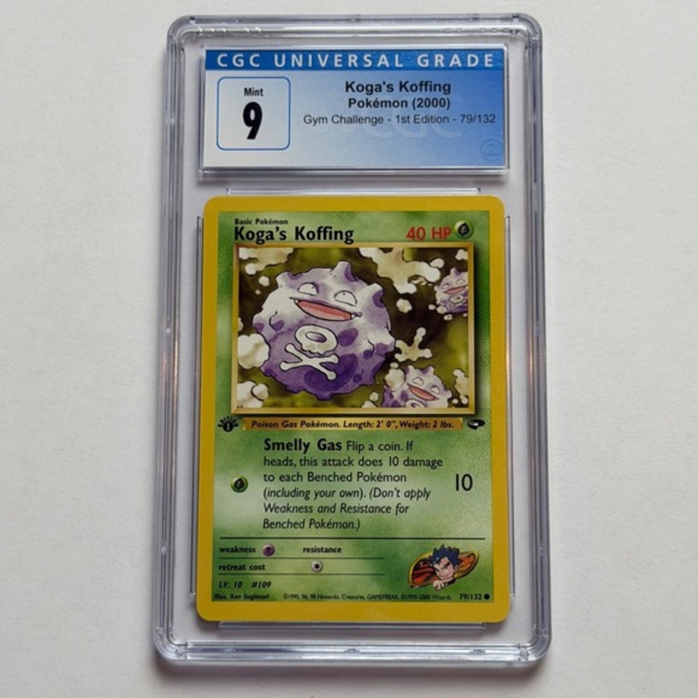 Pokemon Koga's Koffing 1st Edition Gym Challenge 79/132 CGC 9 NM/Mint+ 2000